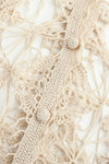 SWAYING/KNIT handmade crochet cardigan SW24SS1T33 apricot
